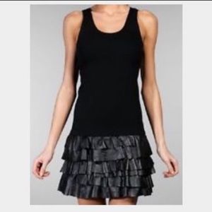 Theory leather skirt dress size 2